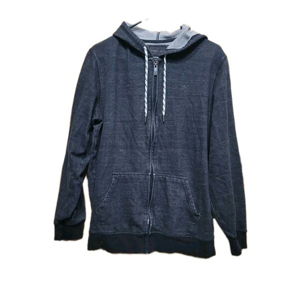 Y2K ONeil Surf Skate Hoodie Vintage Wash Mens Large Black - Picture 1 of 11